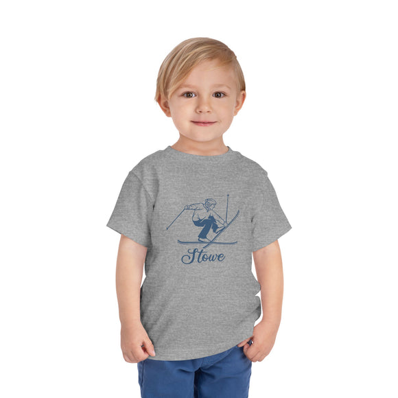 Stowe, Vermont Toddler Graphic Tee Vintage Ski - Kids Stowe Shirt