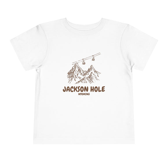 Jackson Hole, Wyoming Toddler T-Shirt — Vintage Gondola Ski Mountain Tee