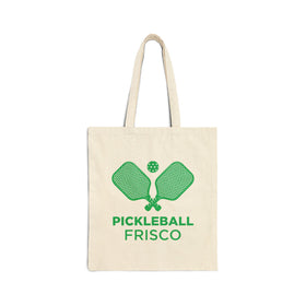 Frisco, Texas Cotton Canvas Pickleball Frisco Tote Bag
