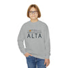 Alta, Utah Youth Sweatshirt - Unisex Kid's Alta Crewneck Sweatshirt
