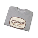Wisconsin Sweatshirt - Unisex Retro Wisconsin Crewneck Sweatshirt-13
