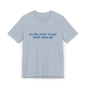 Buy light-blue Hilton Head Island T-Shirt | 100% Cotton Retro South Carolina Tee