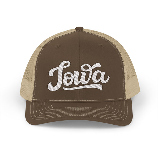 Iowa Snapback Trucker Cap - Embroidered Iowa Hat