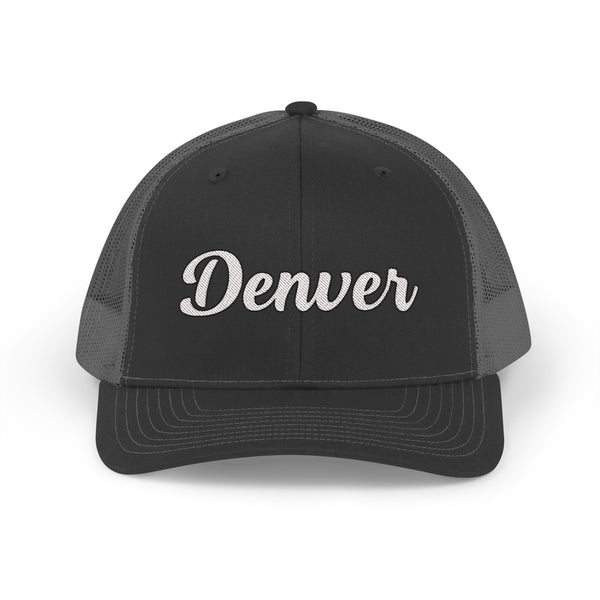 Denver, Colorado Snapback Trucker Cap - Embroidered Denver Hat