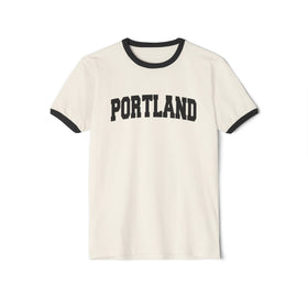 Portland, Oregon Cotton Ringer Graphic Tee - Unisex Portland T Shirt, Vintage Style Tee, Men's/Women's Tee