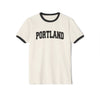 Portland, Oregon Cotton Ringer Graphic Tee - Unisex Portland T Shirt, Vintage Style Tee, Men's/Women's Tee