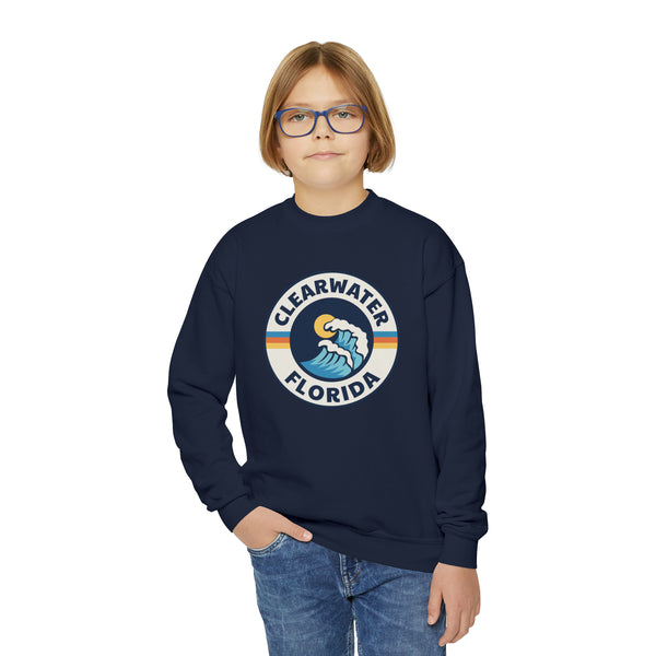 Clearwater, Florida Youth Sweatshirt - Unisex Kid's Clearwater Crewneck Sweatshirt