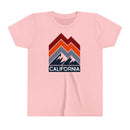 California Youth Shirt - Retro Mountain California Kid's T-Shirt-3