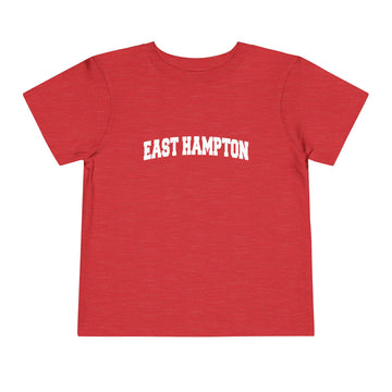 Buy heather-red East Hampton, New York Toddler Graphic Tee - Kids East Hampton Vacation T-Shirt