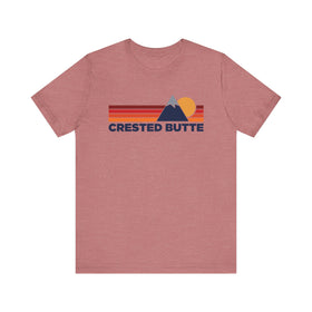Retro Crested Butte, Colorado T-shirt, Mountain Tee, Vintage Crested Butte Unisex Jersey Shirt, Outdoor Hiking Apparel