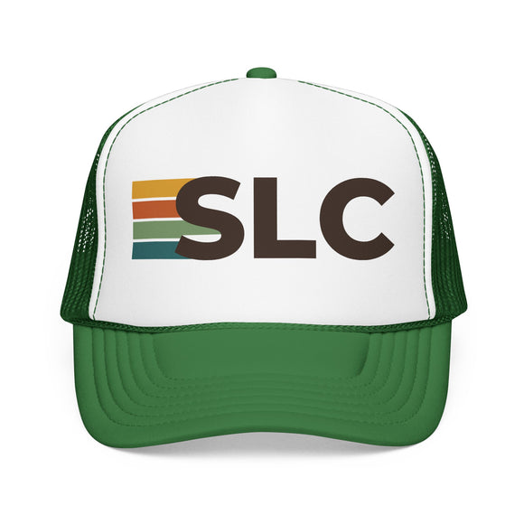 Salt Lake City, Utah Trucker Hat - SLC Abbr retro cap