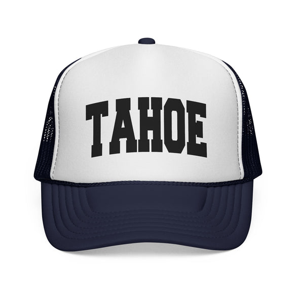 Lake Tahoe, California Collegiate Style Trucker Hat