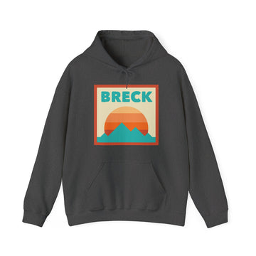 Breckenridge, Colorado Mountain Sun Hoodie - Unisex Hooded Sweatshirt, Travel Sweatshirt, Sunset - 0