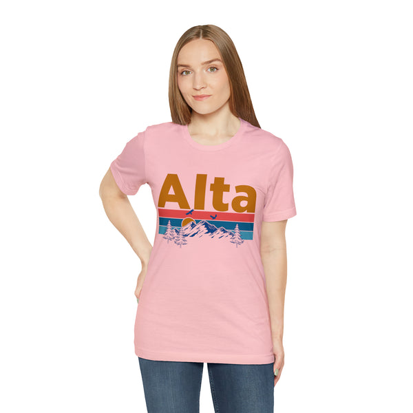 Alta, Utah Shirt - Mountain Sunset Unisex Alta T-Shirt