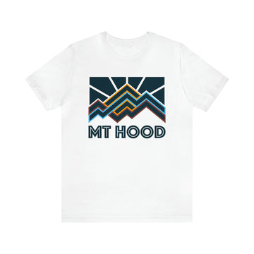 Buy white Mt Hood, Oregon T-Shirt - Retro Unisex Mt Hood Shirt
