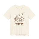 Oregon Mountain T-Shirt — Vintage Gondola Ski Mountain Tee-1