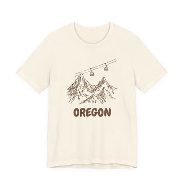 Oregon Mountain T-Shirt — Vintage Gondola Ski Mountain Tee