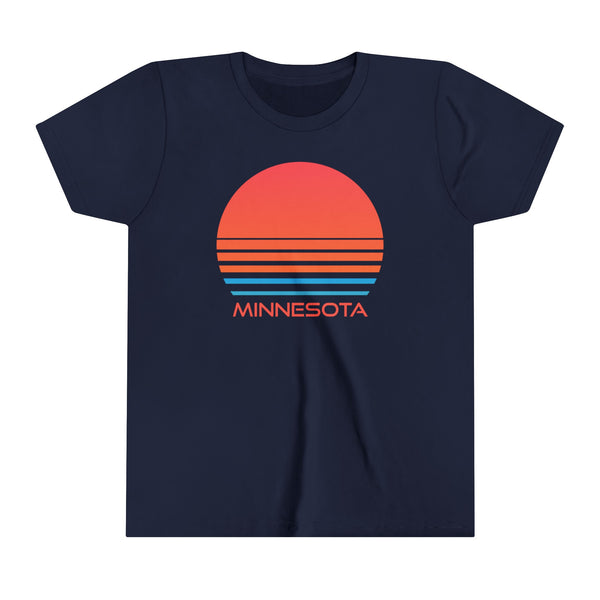 Minnesota Youth Shirt - Retro 80s Minnesota Kid's T-Shirt