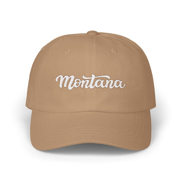 Buy khaki Montana Dad Hat - Embroidered Montana Classic Dad Cap