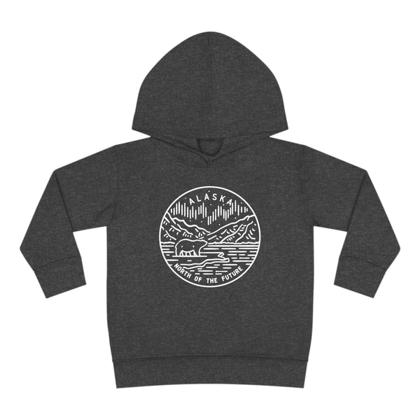 Alaska Toddler Hoodie - State Design Unisex Alaska Toddler Sweatshirt