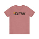 Dallas, Texas tee - DFW t shirt retro stripes-3