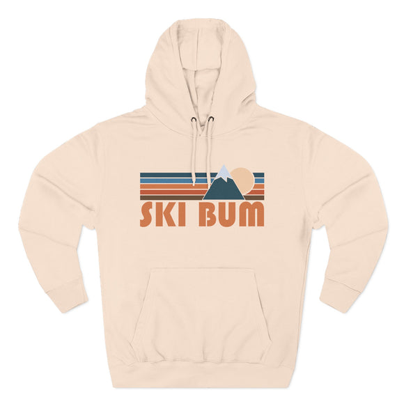Ski Bum Hoodie - Retro Mountain Unisex Sweatshirt