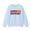 Midwest Sweatshirt Retro Sun Unisex - Vintage Midwest Inspired Warm Pullover Jumper