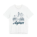 Aspen, Colorado Graphic Tee - Mountain Illustration Aspen T Shirt-8