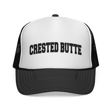 Crested Butte, Colorado Collegiate Style Trucker Hat - 0