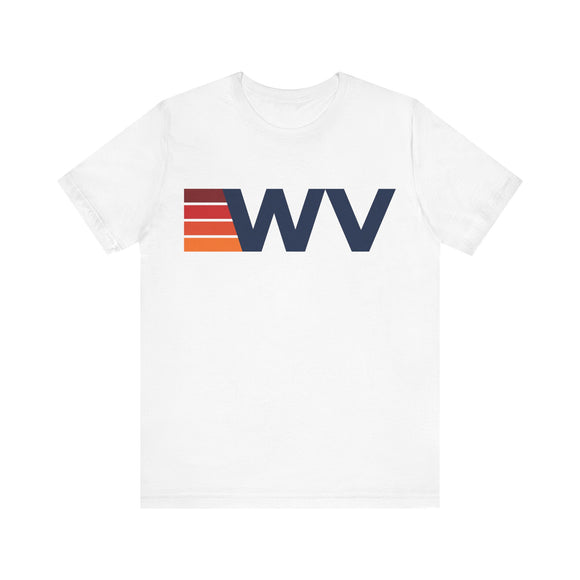 West Virginia Retro Stripes T-Shirt | West Virginia State Tee