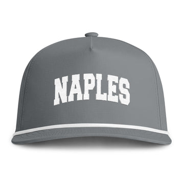 Buy granite Naples, Florida Embroidered Rope Hat - Vintage Sunwashed Rope Cap, Comfort Colors