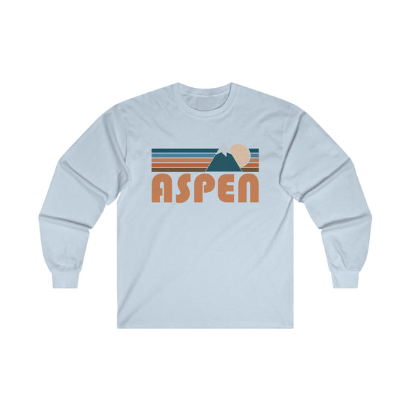 Aspen, Colorado Long Sleeve Shirt - Retro Unisex Aspen Long Sleeve Tee