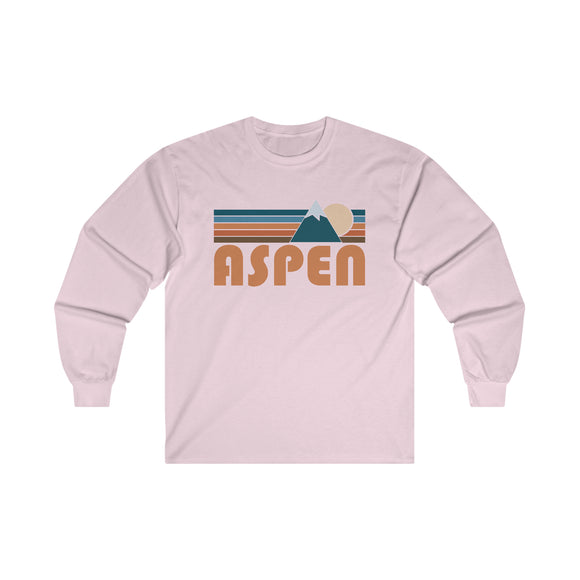 Aspen, Colorado Long Sleeve Shirt - Retro Unisex Aspen Long Sleeve Tee