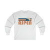 Aspen, Colorado Long Sleeve Shirt - Retro Unisex Aspen Long Sleeve Tee