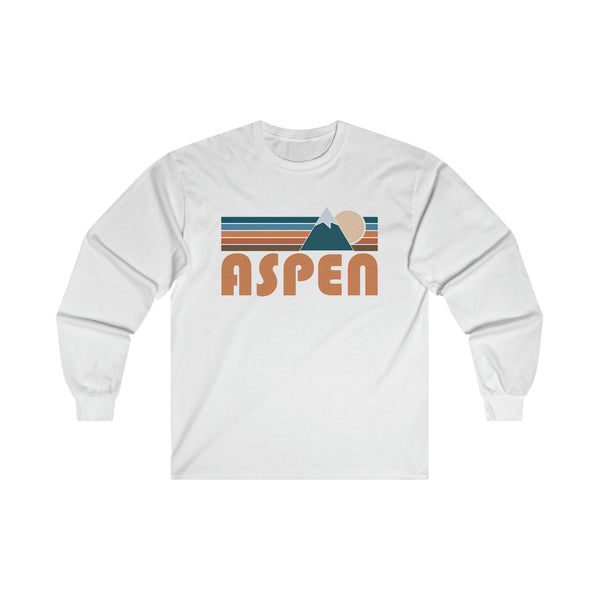 Aspen, Colorado Long Sleeve Shirt - Retro Unisex Aspen Long Sleeve Tee