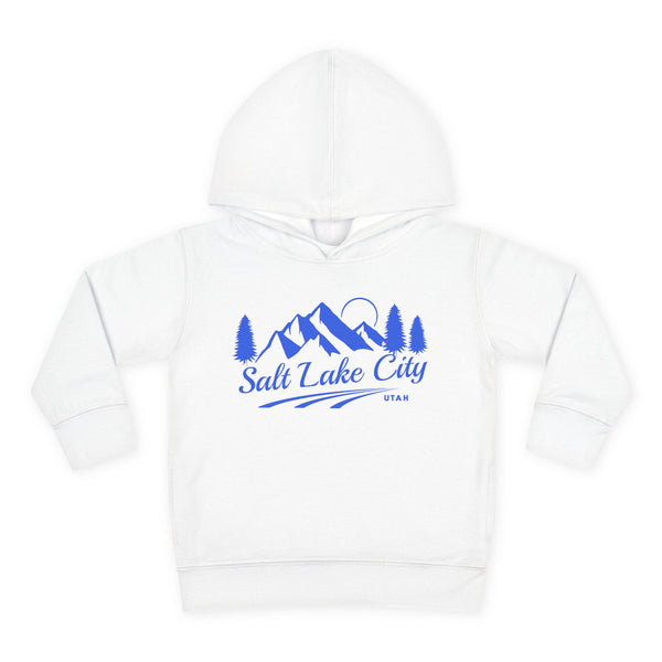 Salt Lake City, Utah Toddler Hoodie - Unisex Mountain Salt Lake City Pullover Sweatshirt, Kids Hooded Jumper, Utah Souvenir