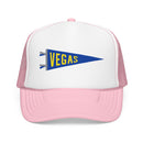 Vegas, Nevada Pennant Trucker Hat — Retro Flag Foam Cap-3