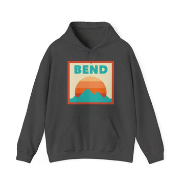 Bend, Oregon Mountain Sun Hoodie - Unisex Bend, Oregon Hooded Sweatshirt, Bend, Oregon Travel Sweatshirt, Bend, Oregon Sunset - 0
