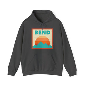 Bend, Oregon Mountain Sun Hoodie - Unisex Bend, Oregon Hooded Sweatshirt, Bend, Oregon Travel Sweatshirt, Bend, Oregon Sunset