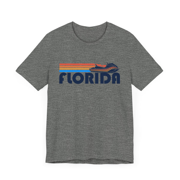 Florida T Shirt - Retro Jetski PWC Graphic Florida Tee