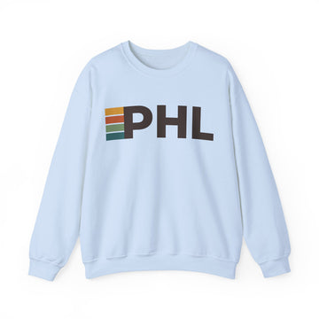 Buy light-blue Philadelphia, Pennsylvania PHL Retro Stripe Sweatshirt