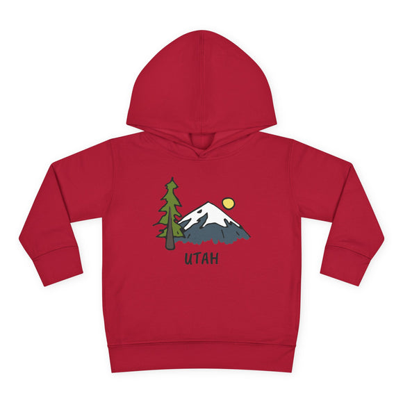 Utah Toddler Hoodie - Unisex Mountain Utah Toddler Sweatshirt