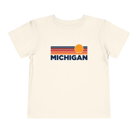 Michigan Toddler T-Shirt - Retro Sun Tee