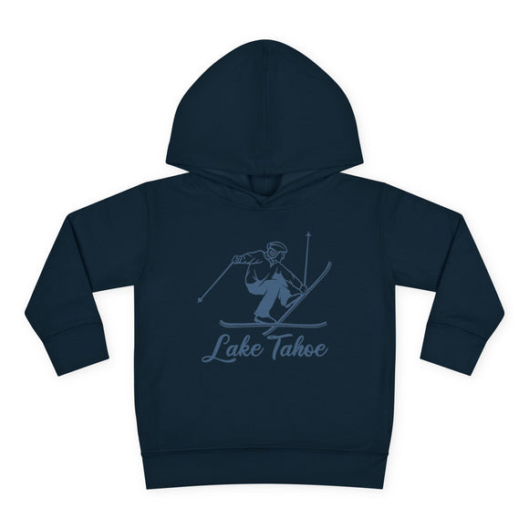 Lake Tahoe, California Toddler Hoodie - Unisex Lake Tahoe Vintage Skiing Sweatshirt