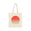 California Cotton Canvas California Tote Bag - Retro 80s-1
