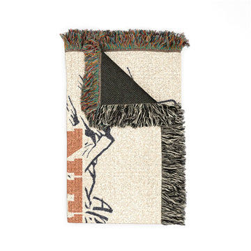 Nevada Ski Town Throw Blanket | Mountain Woven Blanket - 0