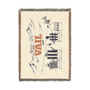 Vail, Colorado Ski Town Throw Blanket | Mountain Woven Blanket-3
