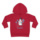 Alaska Toddler Hoodie - Unisex Skiing Snowman Alaska Sweatshirt-5