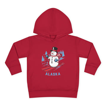 Buy vintage-red Alaska Toddler Hoodie - Unisex Skiing Snowman Alaska Sweatshirt