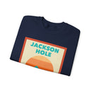 Retro Jackson Hole, Wyoming Sweatshirt, Mountain Sun Design, Unisex Crewneck, Gift for Outdoorsy Friends, Vintage Jumper-13
